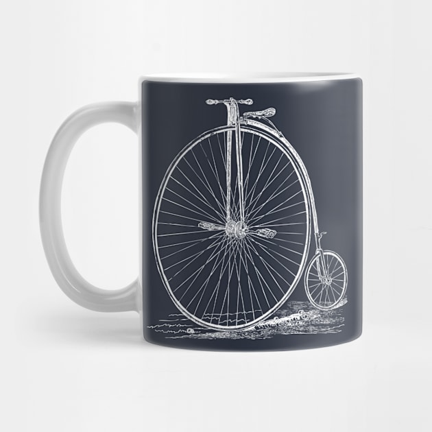 Old Retro Bicycle White by Urbanic